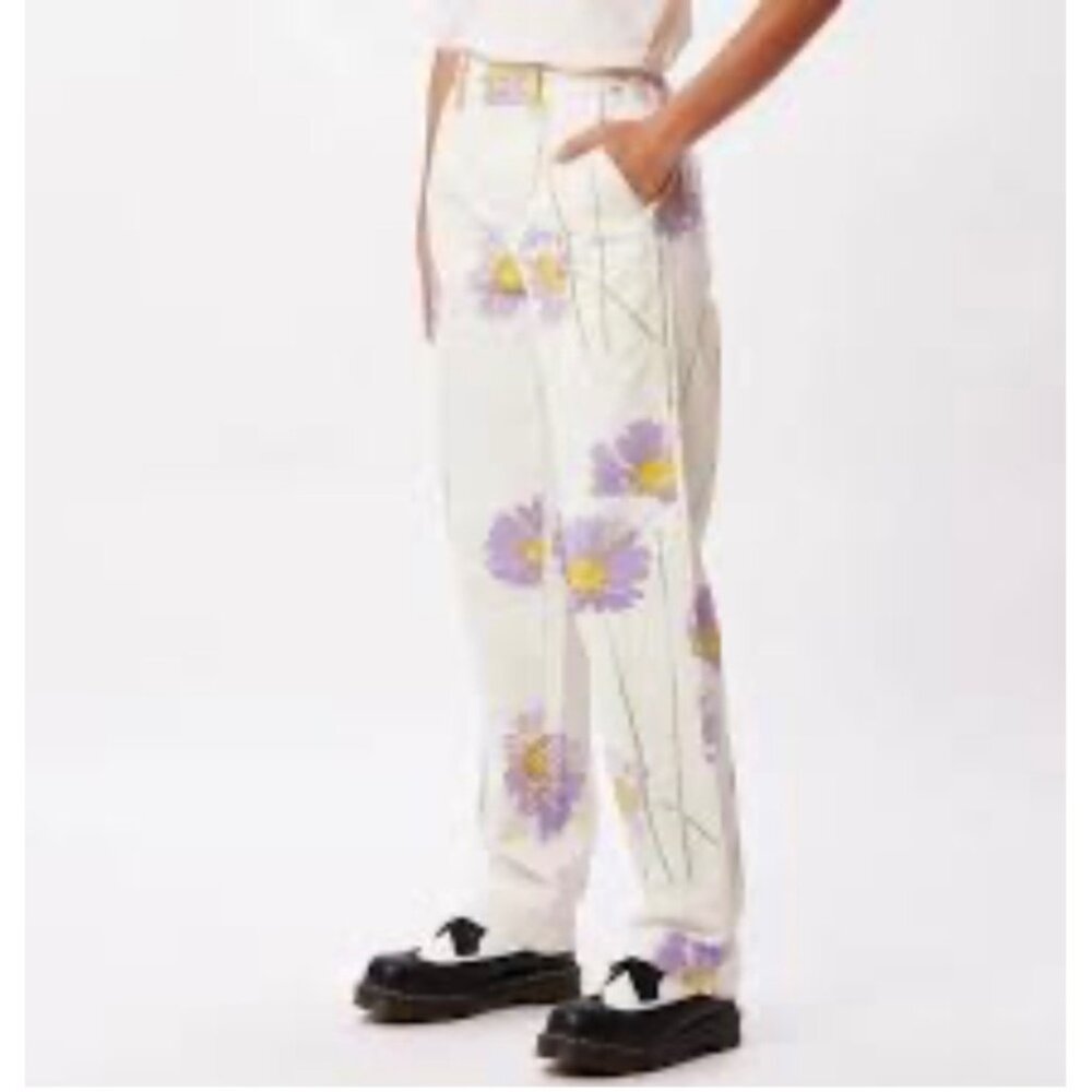 Obey Purple Floral Pollen Skater Streetwear Pants